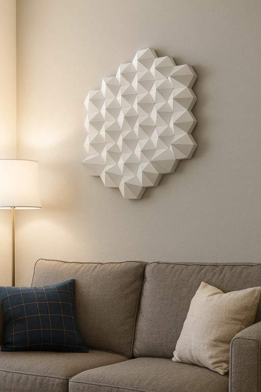 Décoration mural ronde en papercraft 3D