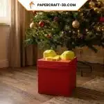 3D-Papierbastelgeschenk zu Weihnachten