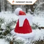 3D Papercraft Santa Hat