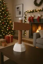 Panneau de direction "Pôle Nord" en Papercraft 3D, modèle 3D