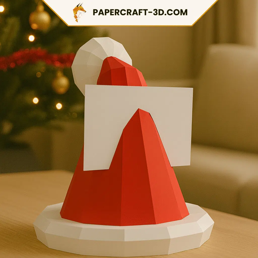 Petit train de Noël en Papercraft 3d