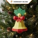 Papercraft Cloche de Noël 3D