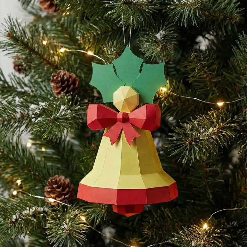 Papercraft Campana di Natale 3D