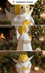 Ange de Noel papercraft 3D