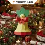 Papercraft Cloche de Noël 3D