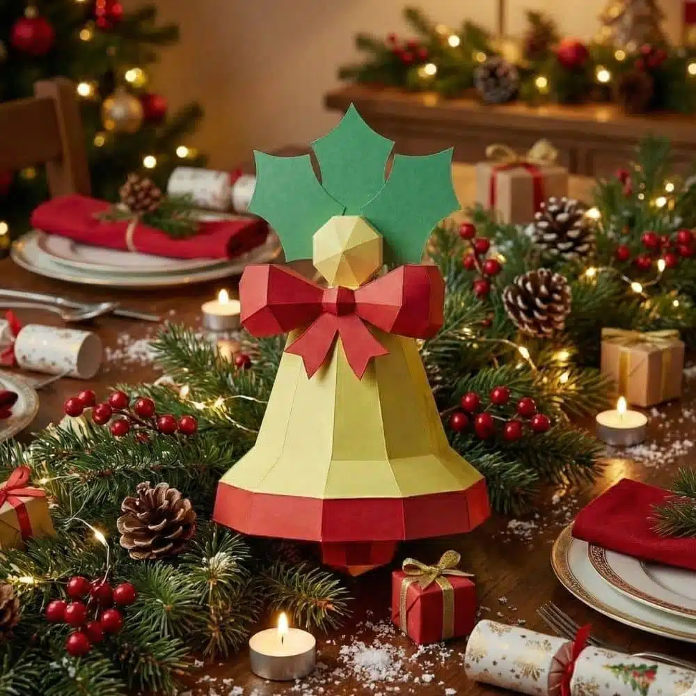 Papercraft Campana di Natale 3D