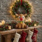 Rena de Natal em papercraft 3D