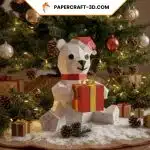 Ours de noel papercraft 3D