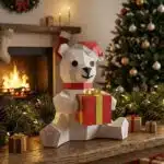 Ours de noël papercraft 3D, modèle 3D