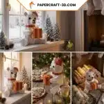 Ours de noel papercraft 3D