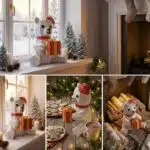 Ours de noël papercraft 3D, vue 2