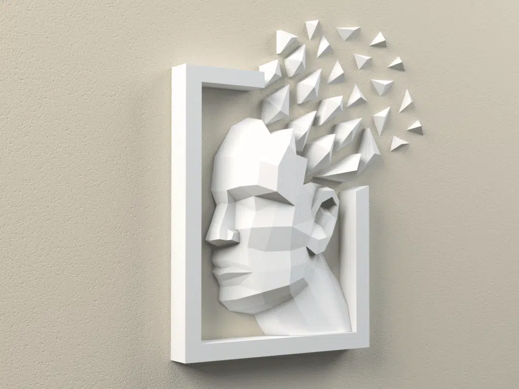 Quadro testa in papercraft 3D