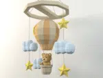 Mobile van babyberen in 3D papercraft, weergave 4