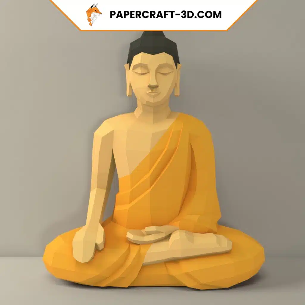 Bouddha en Papercraft 3D