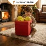 3D-Papierbastelgeschenk zu Weihnachten