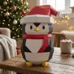 Pingouin de Noël papercraft 3D, modèle 3D
