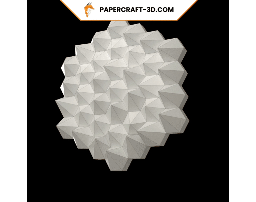 Décoration mural ronde en papercraft 3D