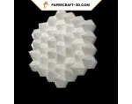 Décoration mural ronde en papercraft 3D