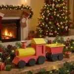 Piccolo trenino di Natale in papercraft 3D