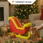 3D Papercraft Christmas Sleigh