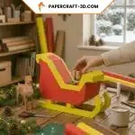 3D Papercraft Christmas Sleigh