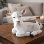 Agnello in papercraft 3D PDF da scaricare
