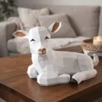 Agneau en papercraft 3D PDF à télécharger