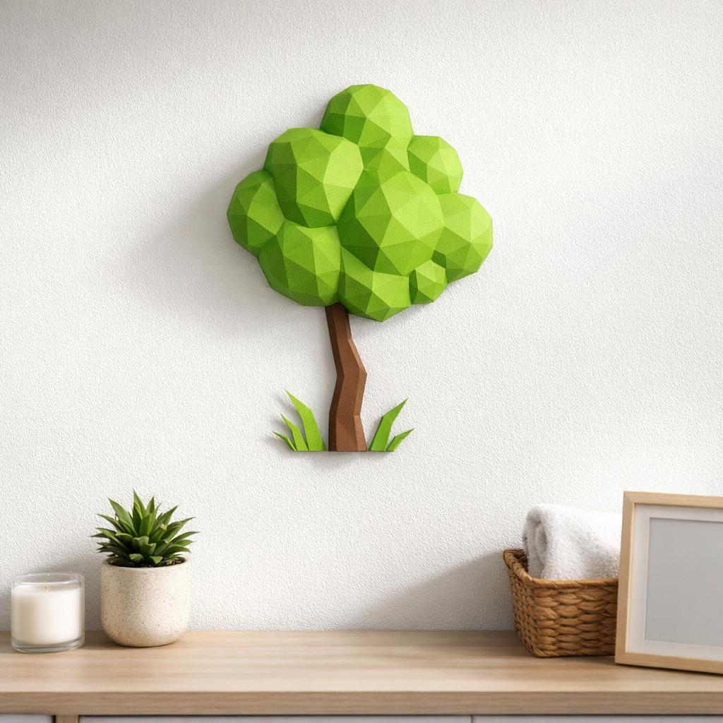 Arbre mural en papercraft