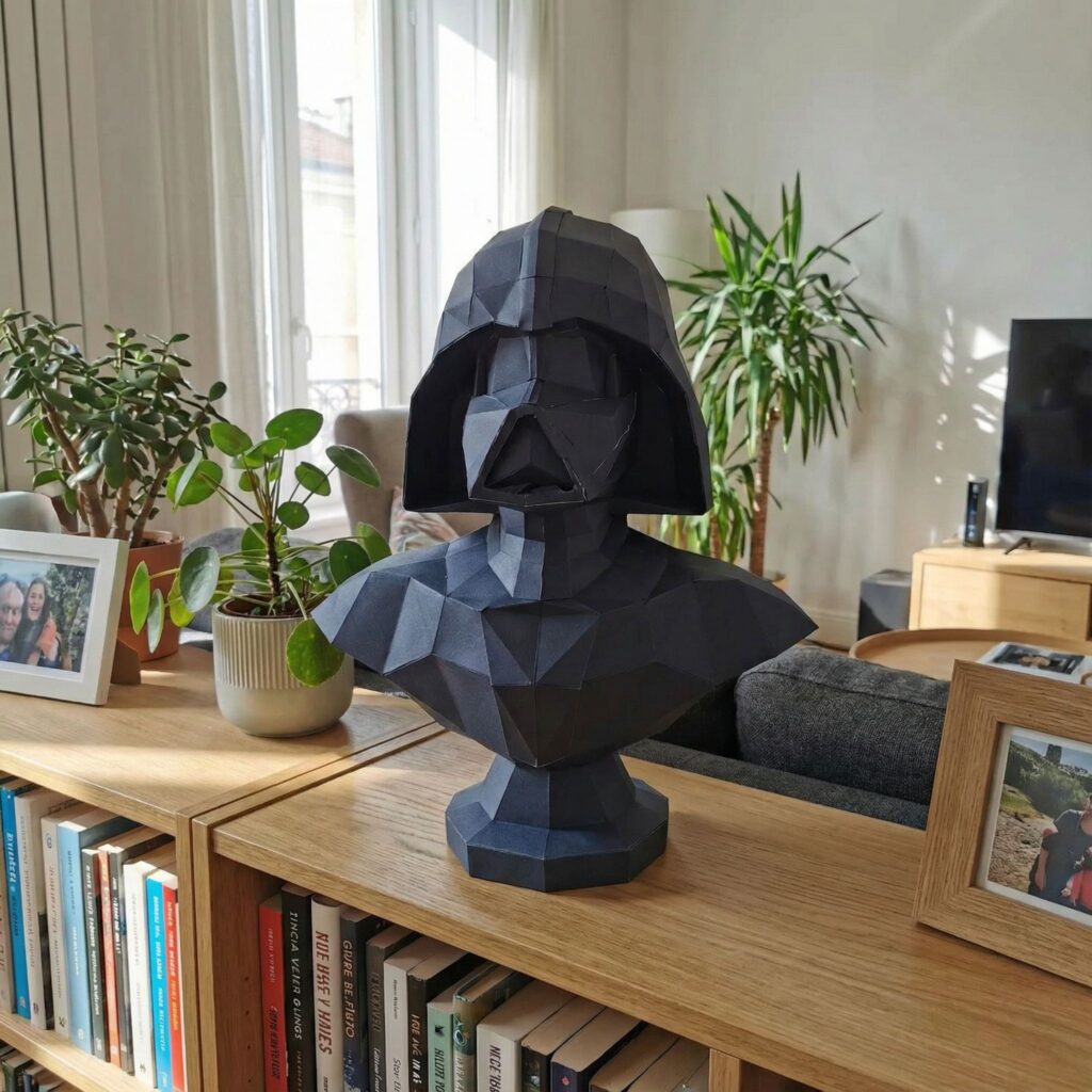 Buste de Dark Vador de Star Wars en papercraft 3D