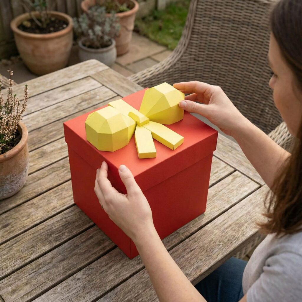 Cadeau de Noël en Papercraft 3D