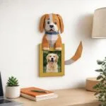 3D-Papercraft-Fotorahmen mit Hund