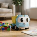 Caminhão betoneira em Papercraft 3D