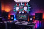 Mesa de DJ mural en Papercraft 3D