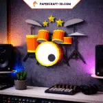 Schlagzeug als 3D-Papercraft
