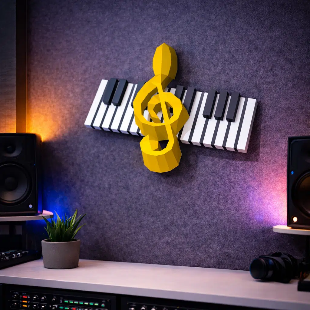 Electric guitar in 3D Papercraft