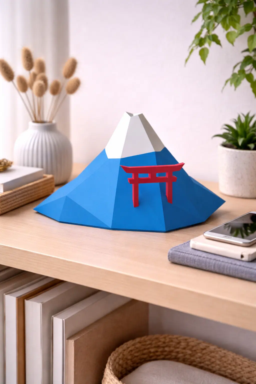 Mount Fuji in papercraft 3D