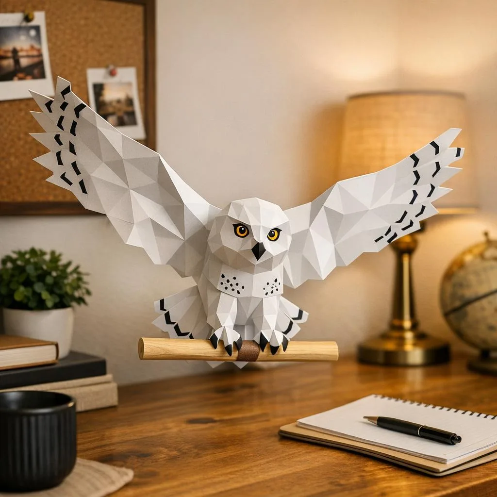 Hedwig-Eule aus Harry Potter als 3D-Papercraft