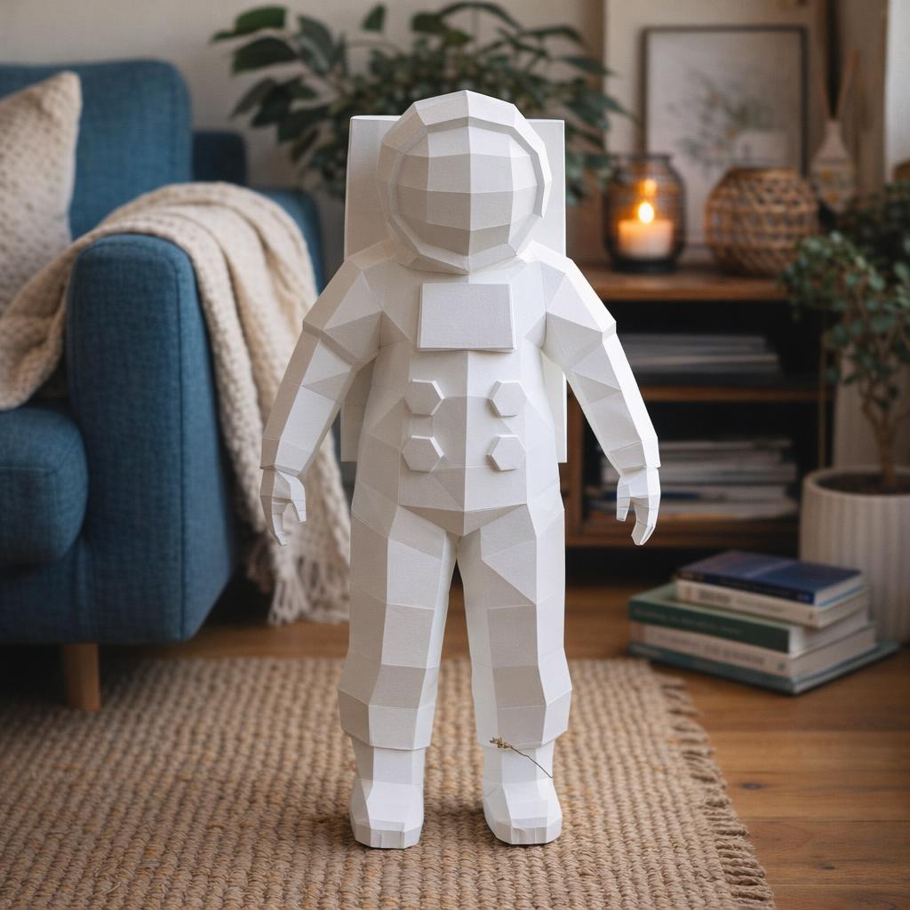 Cosmonauta em papercraft 3D