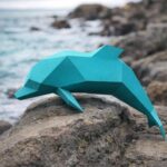 Delfín en papercraft 3D