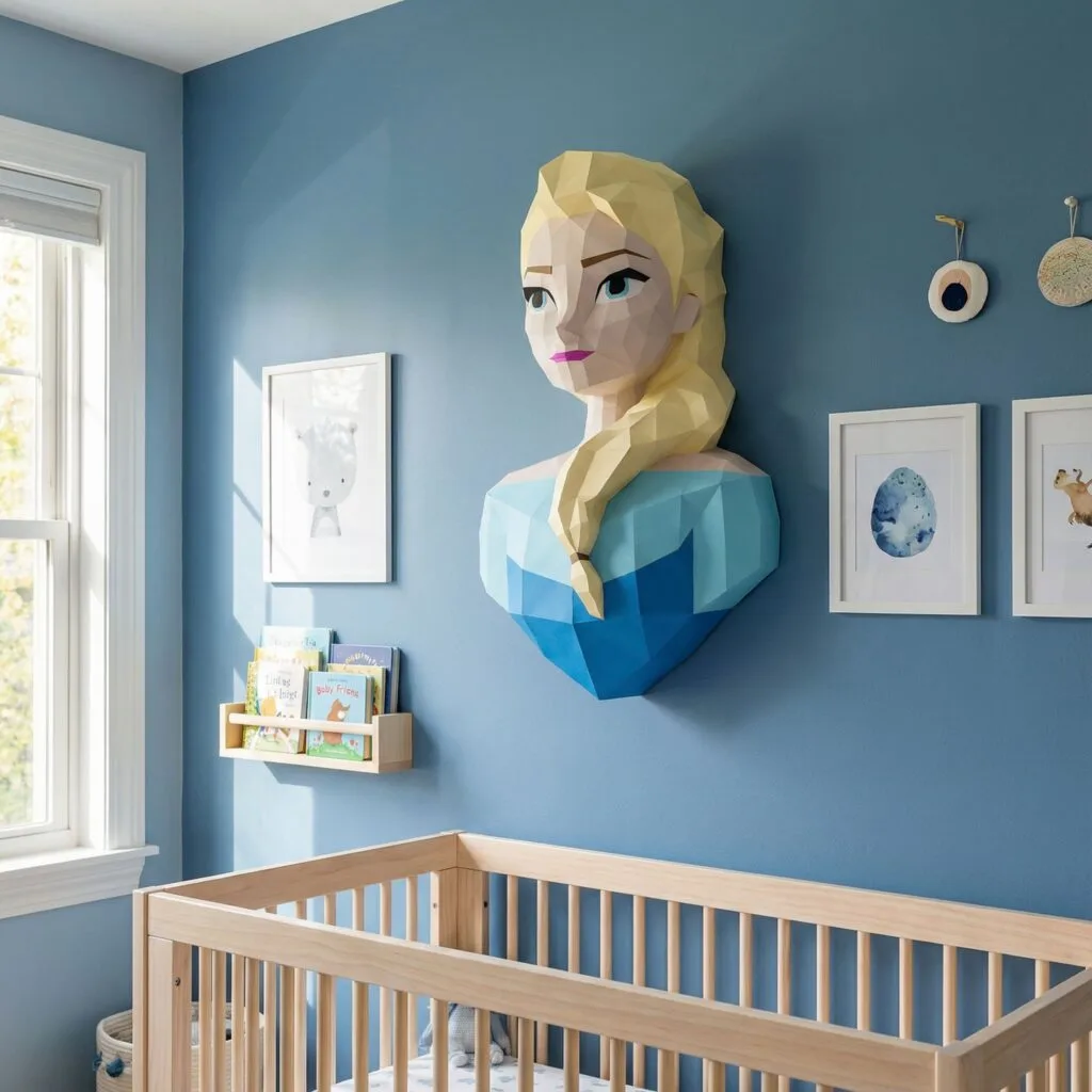 Elsa de Frozen en papercraft 3D