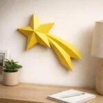 Vallende ster papercraft, weergave 2