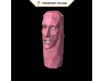 Porte bouteille de vin en forme de visage en papercraft 3D