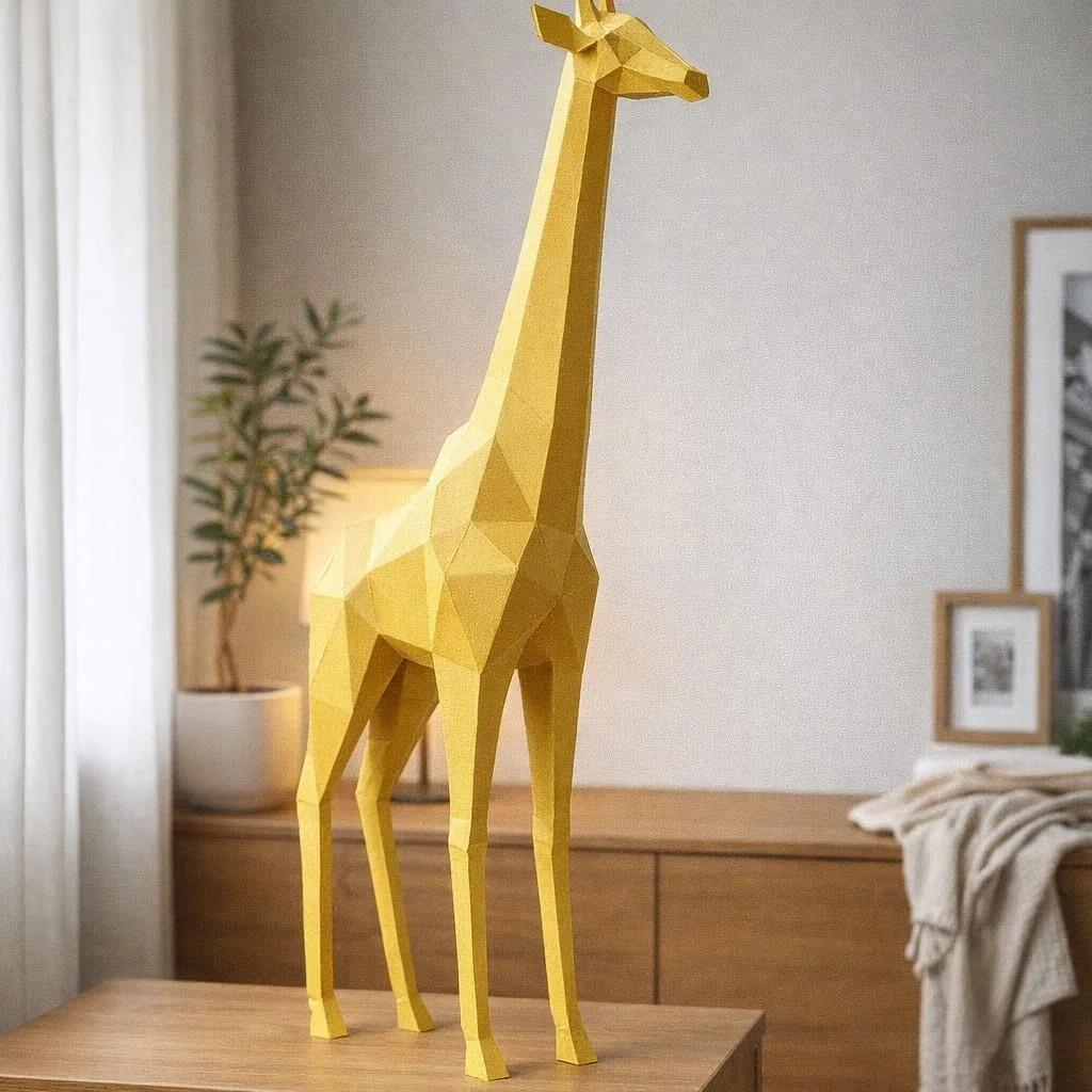 Girafa em papercraft 3D