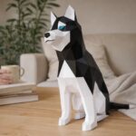 3D Papercraft Husky