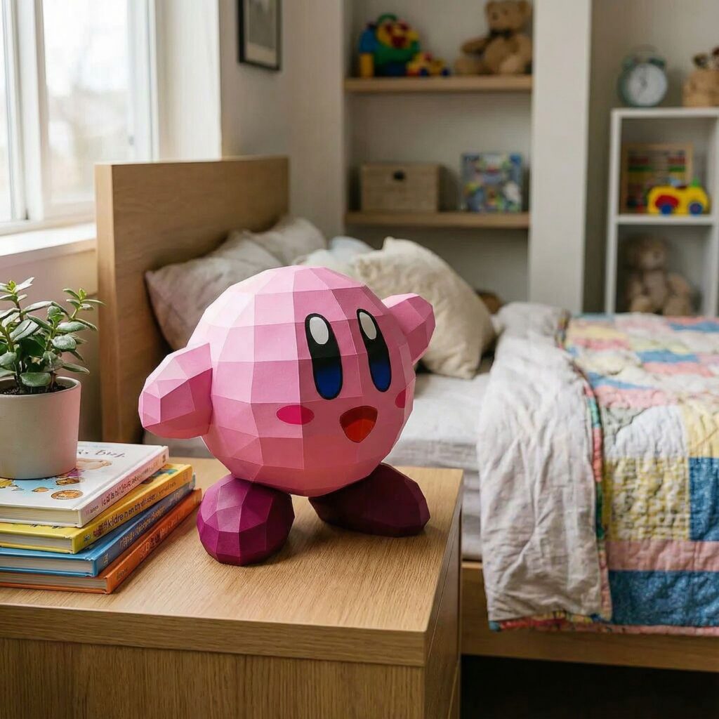 Kirby en papercraft 3D