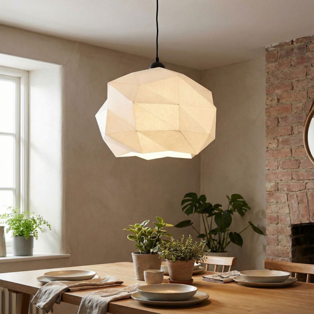 Lampe nuage en papercraft 3D