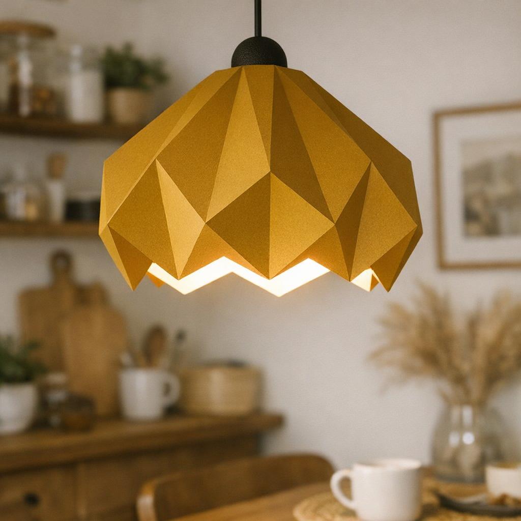 Lampe solstice en papercraft 3D