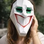 Masque clown en papercraft 3D