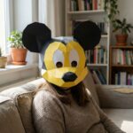 Máscara de Mickey Mouse en papercraft 3D