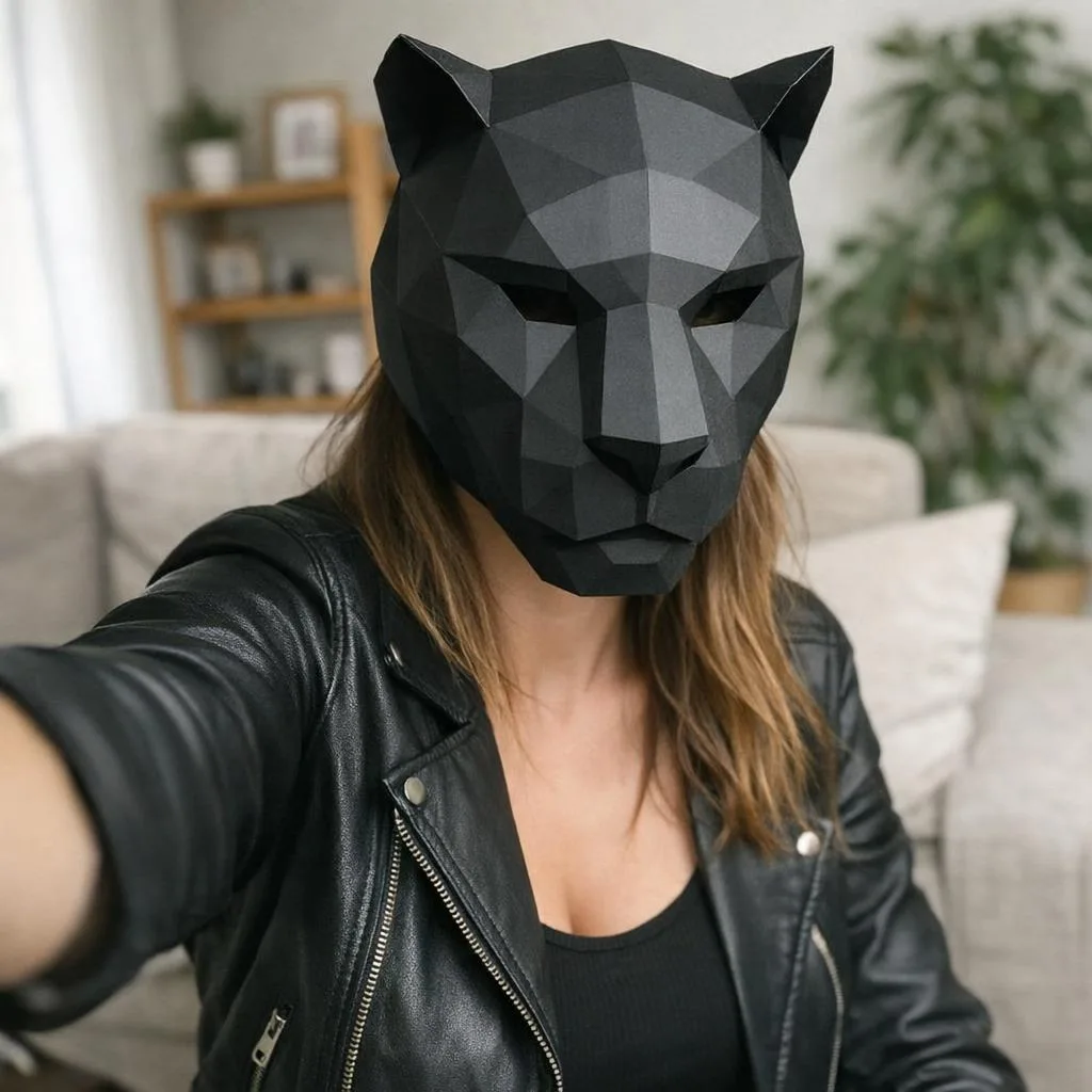 3D Papercraft Skeleton Mask